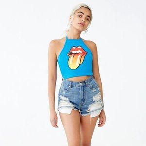 Forever 21 Rolling Stones crop top